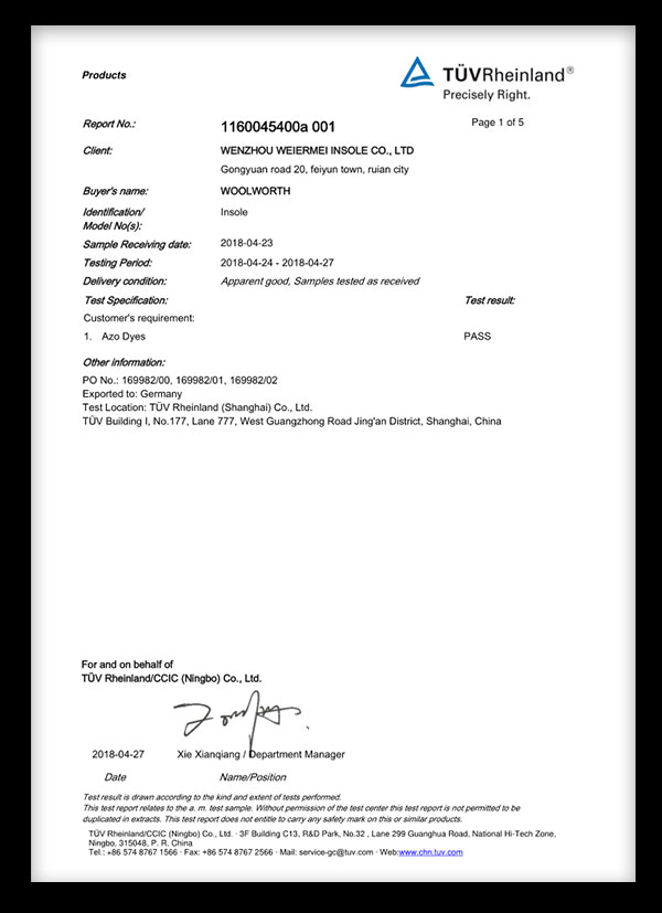 Certification