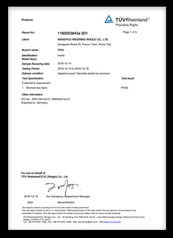 Certification
