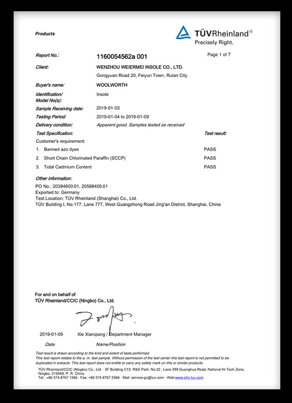 Certification