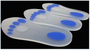Transparent Pure Medical Silicone Gel Insoles for Heels