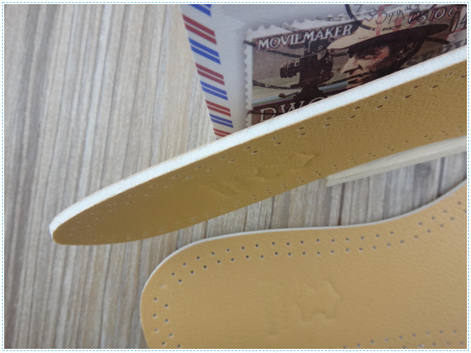 Breathable Artificial Leather Insole Ladies Leather Insoles